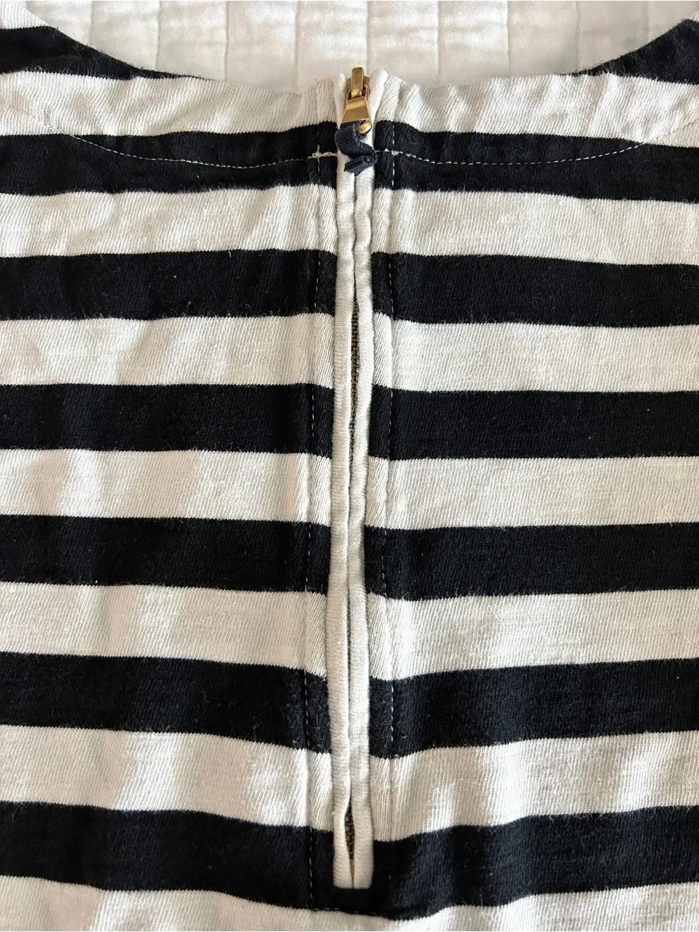 J.Crew Striped Black and White Long Sleeve Top